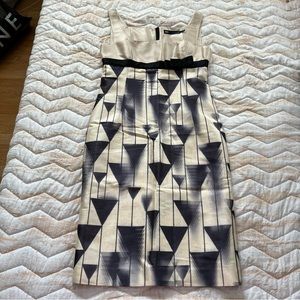 6267 Italian Geometric Print Dress
